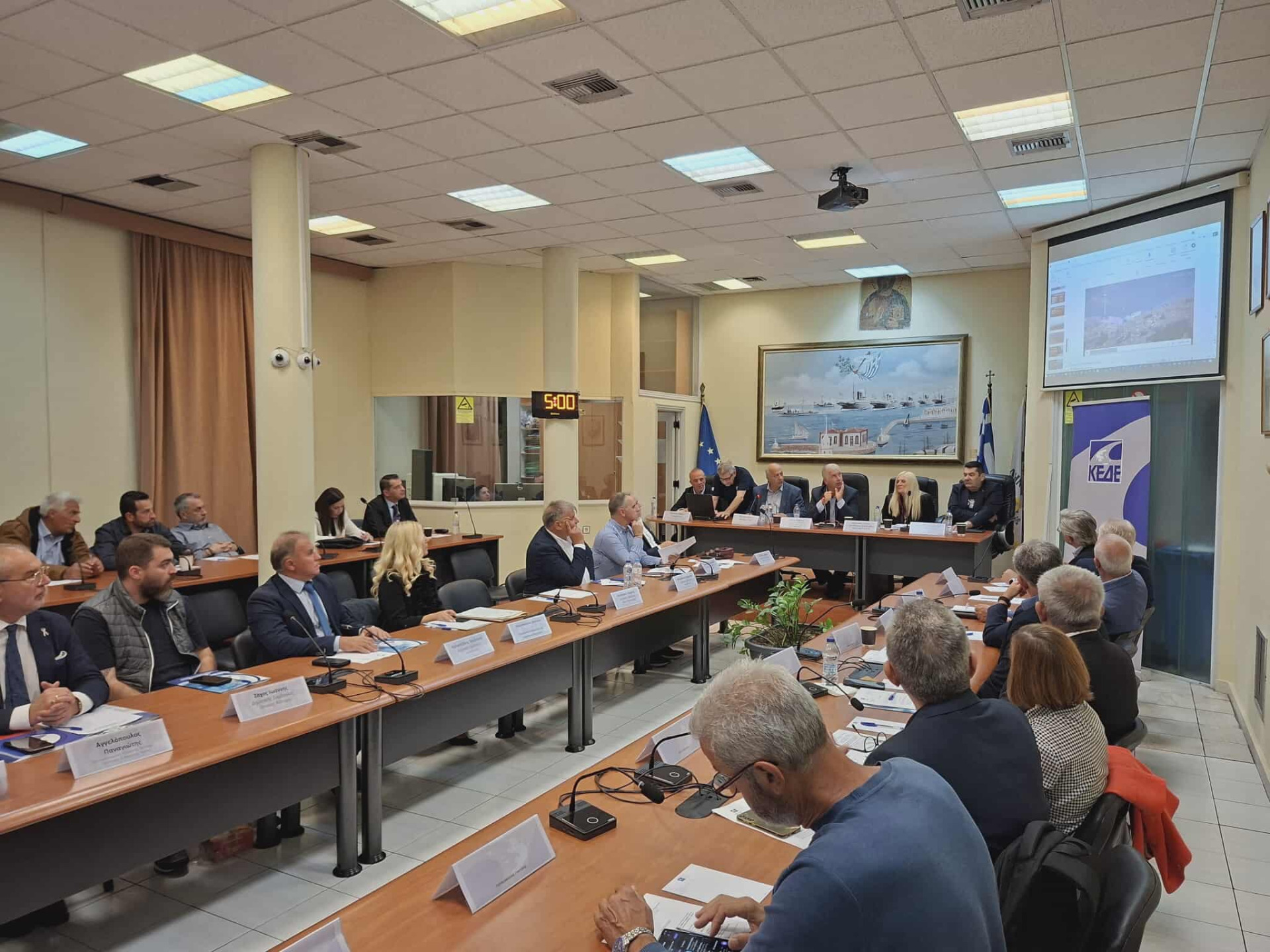 Η Επιτροπή Πολιτικής Προστασίας της ΚΕΔΕ στη Χίο – Μήνυμα στήριξης και συνεργασίας