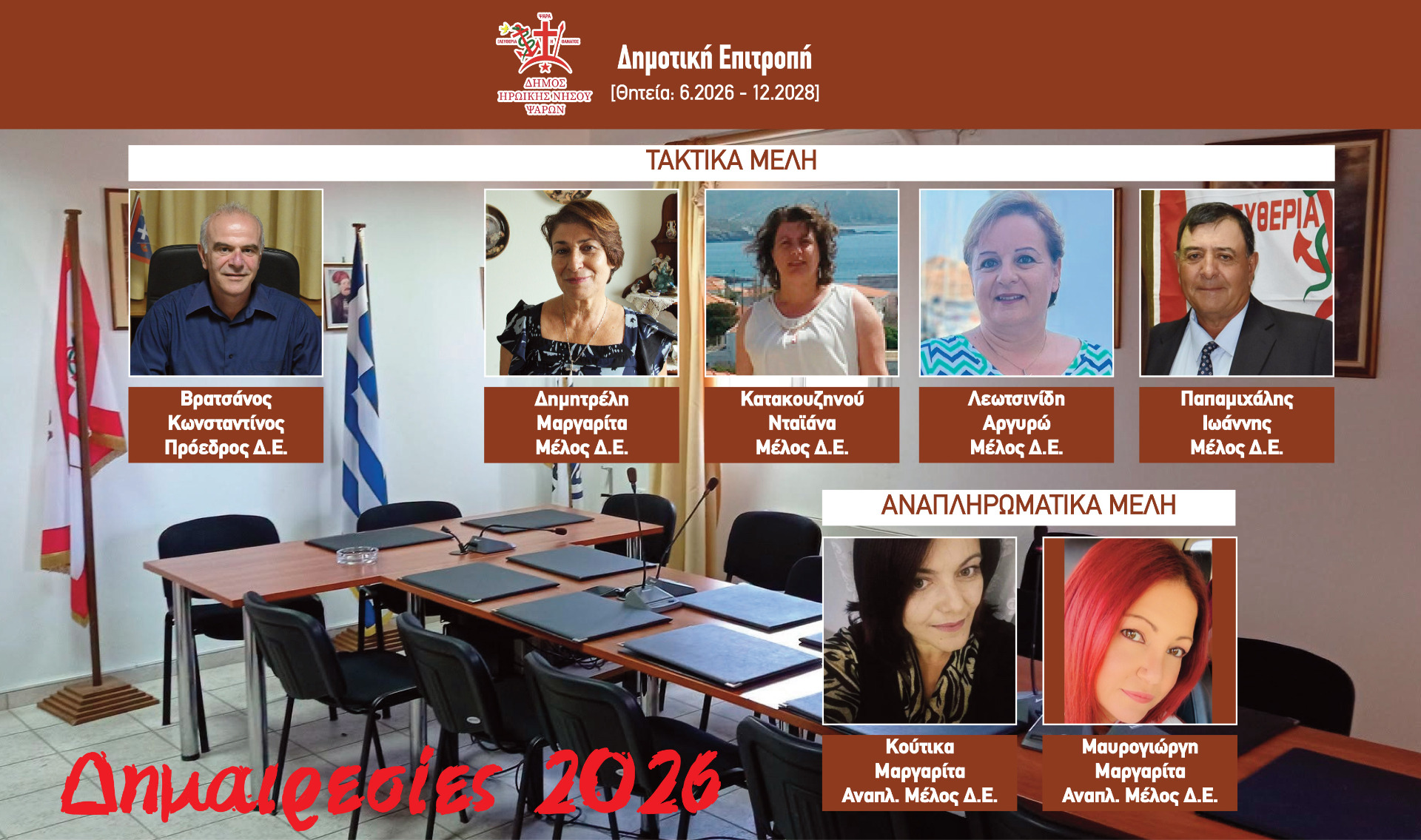 ΔΗΜΟΣ ΨΑΡΩΝ: Δημαιρεσίες 2026: Εξελέγη νέου Προεδρείου του ΔΣ Ψαρών και τα Μέλη της Δημοτικής Επιτροπής